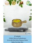 Altın Mumluk Şamdan Tealight Mum Uyumlu Mini Tava Model